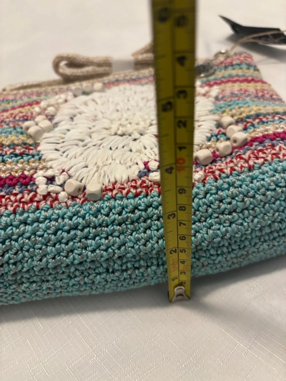 Sak Lumi Convertible Multi Colored Crossbody Bag hand-crocheted exterior NWT